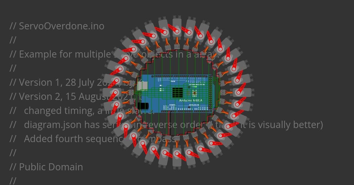 32 Servos Dancing