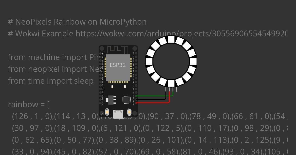 Neopixel Ring Rainbow