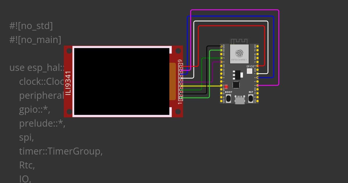 ESP32C3 + ILI9341 Display