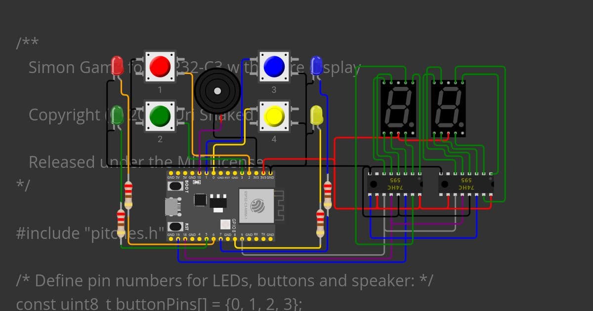 Simon Says on ESP32-C3